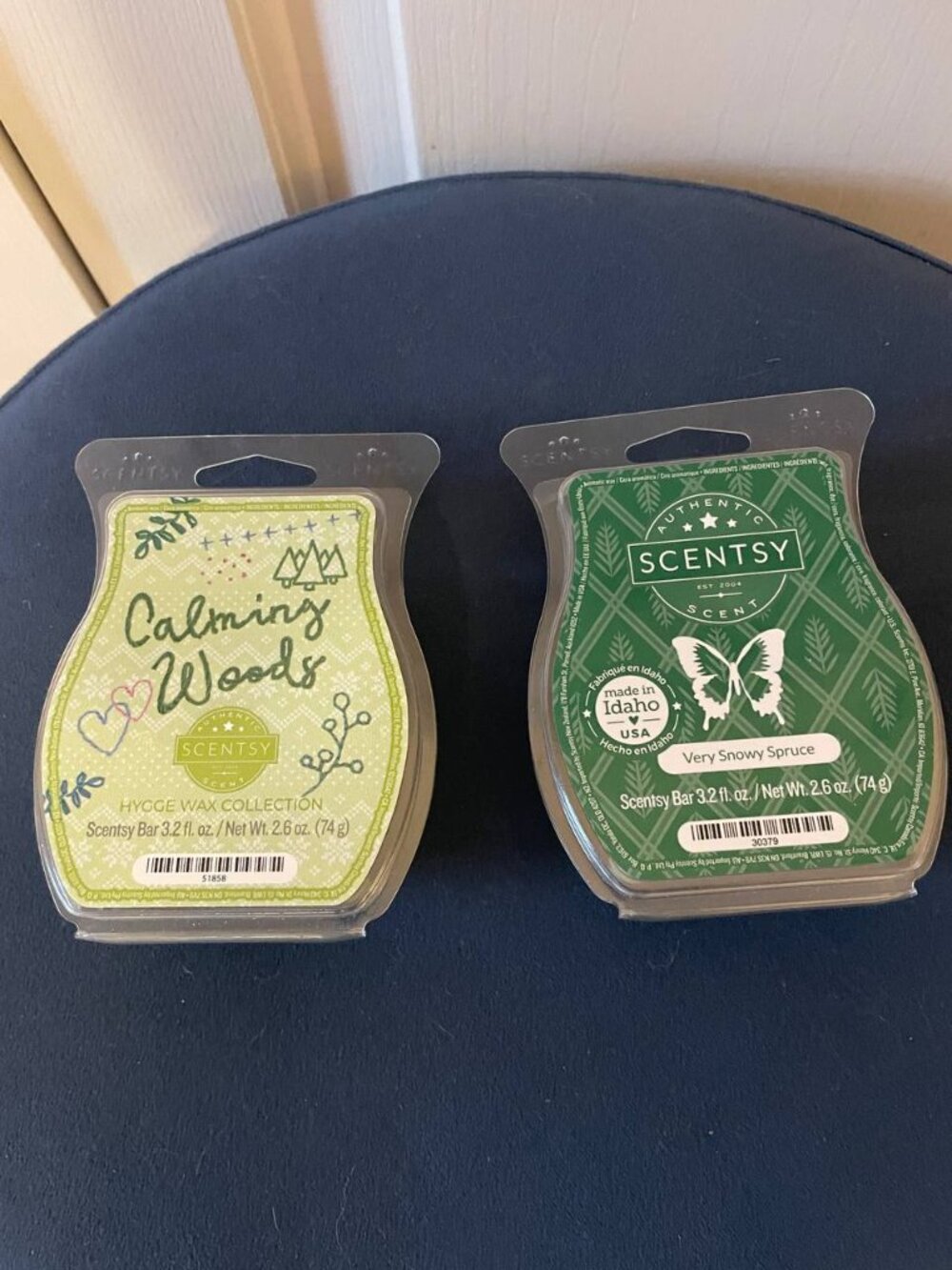 NWT Scentsy Wax Melts Calming Woods & Very Snowy Spruce Duo | Cozy Cottagecore